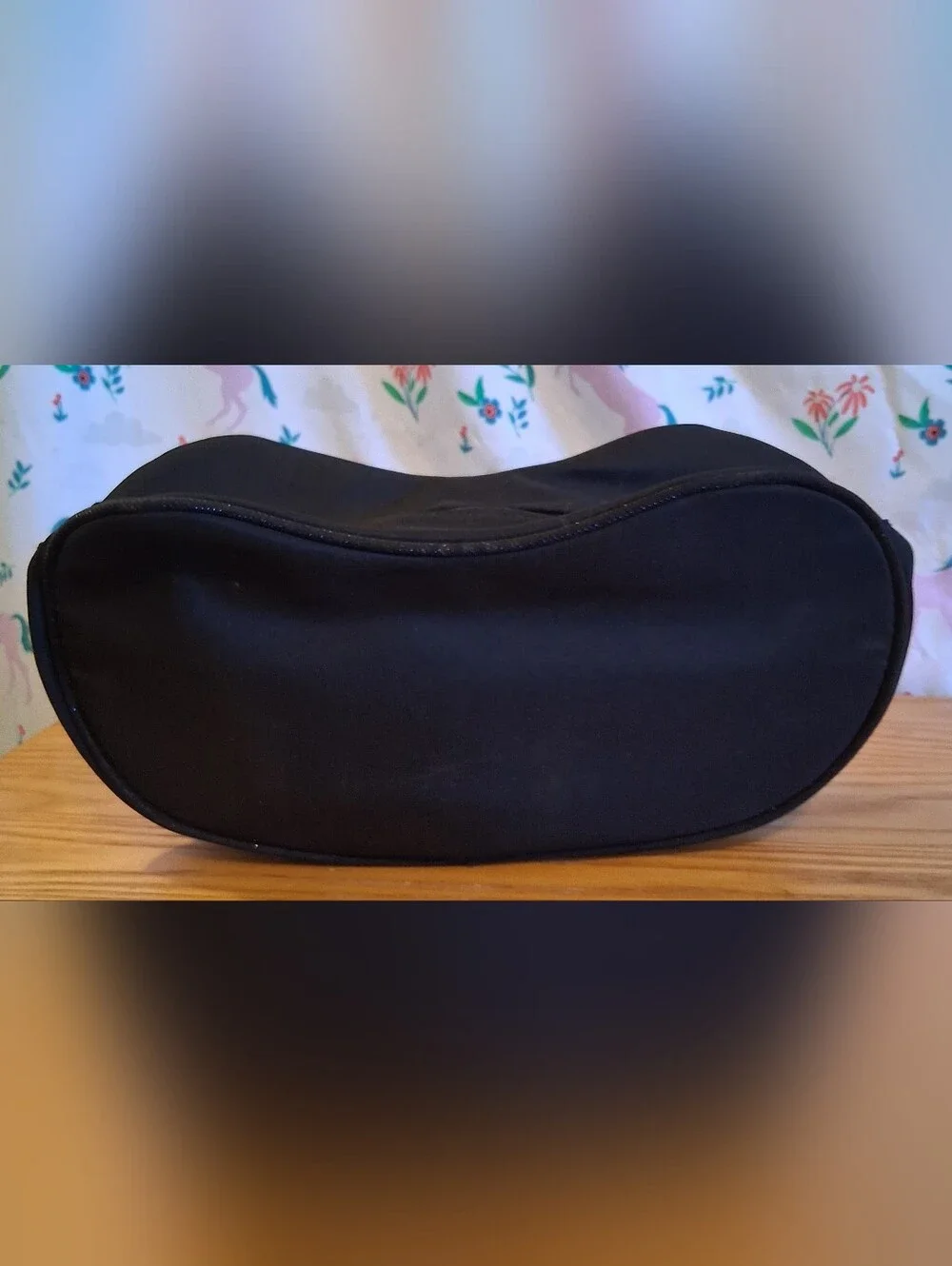 EUC Y2K Christian Dior Black Sparkle Cosmetic Makeup Beauty Travel Pouch Bag